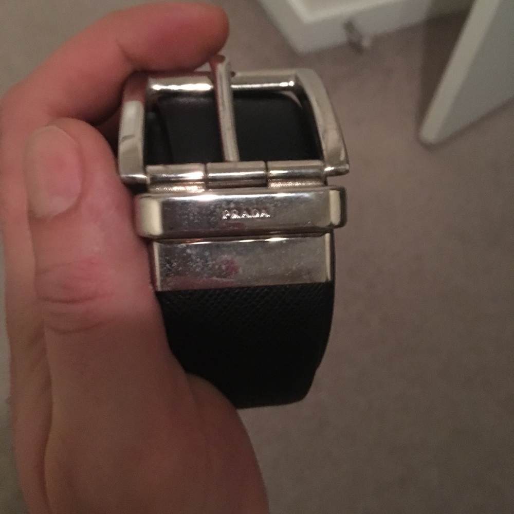 Prada Men’s leather belt (reversible black&brown)